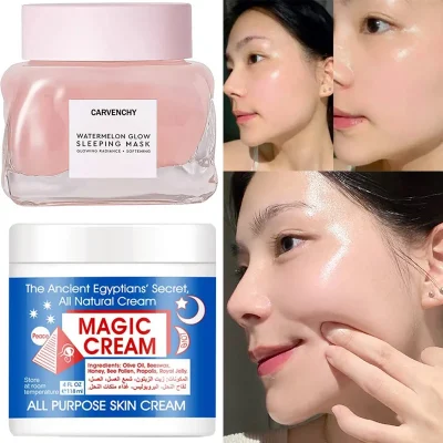 Watermelon Sleeping Mask Softening Face Moisturizer Oily Skin Hydrating Overnight With Hyaluronic Acid Skin Care