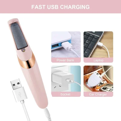 Electronic Tool File and Healing Tissue Remover Electric Foot Grinder Pink