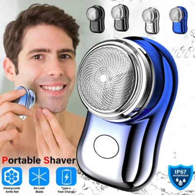 Shaveraver Rechargeable Portable Shaver Travel Razor Cordless Electric Razor For On-the-go Business Trips Gift For Men