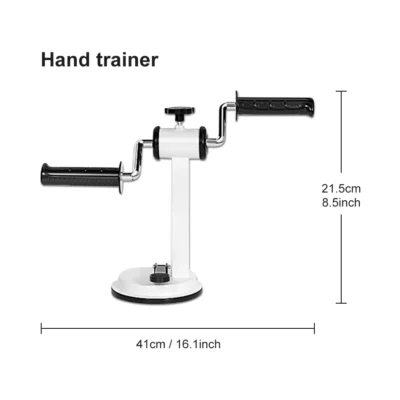 Mini Arm Exercise Bike Pedal Arm Exerciser Portable Rehabilitation Exerciser for Arm and hand Home Fitness Equipment with Handle
