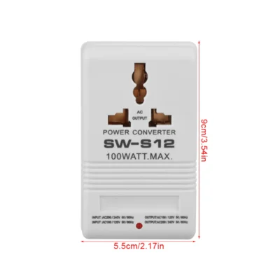 100W 110V/120V to 220V/240V StepUp&amp Down Voltage Converter Transformer (CN Standard Plug) Power Converter Voltage Converter